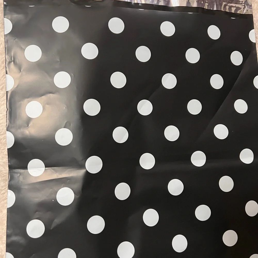 10 10x13 Polka Dot Thank You POLY Mailers
